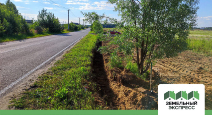 Работы по переносу канавы в поселке «Рэд»